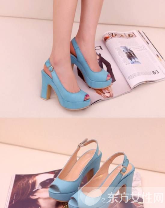 夏季女生时尚皮凉鞋 充满着可爱的潮流感