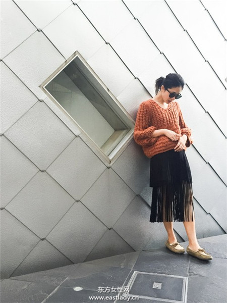 今冬流苏单品大热 从头到脚流苏单品穿搭盘点