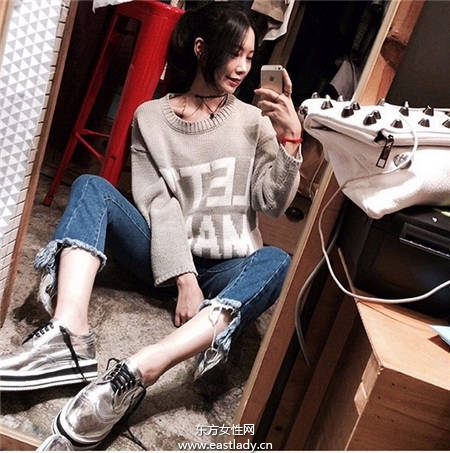 今秋厚底鞋这样穿 小个子也可以穿出苗条范