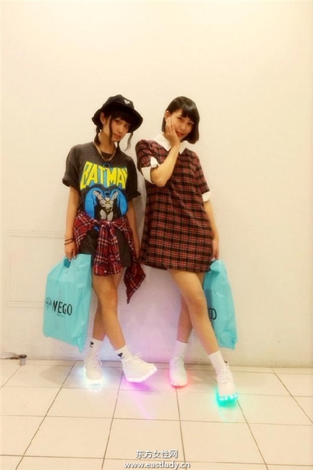 穿搭新宠儿 缤纷吸睛萤光鞋