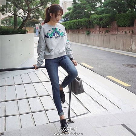 今秋厚底鞋这样穿 小个子也可以穿出苗条范