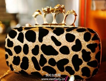 豹纹图案编织包将时尚进行到底