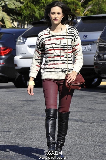 过膝长靴唱主角看明星们如何穿搭