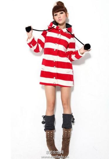 春装搭配条纹装是不错的选择