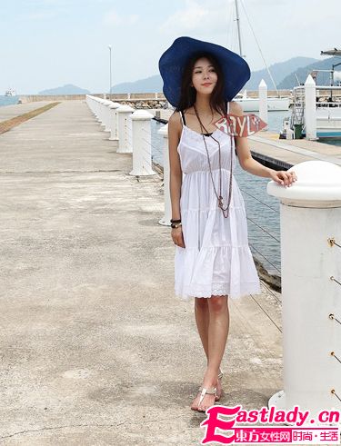 时尚复古遮阳帽夏日里的柔情似水