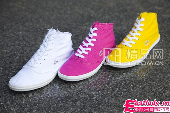 LACOSTE 2012 春夏新品女鞋 主推糖果色帆布鞋