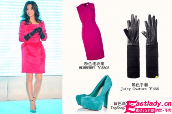皮质手套不能少 变身时尚女郎