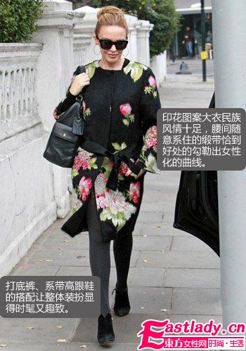 5款及膝呢子大衣 女星教你穿出别样美感