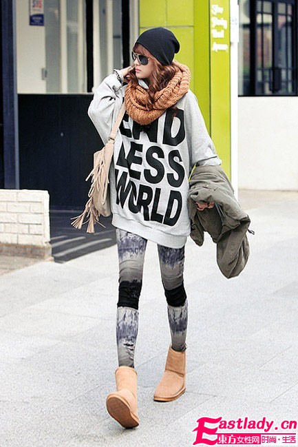 MM时尚出街 怎能没有爆潮打底裤