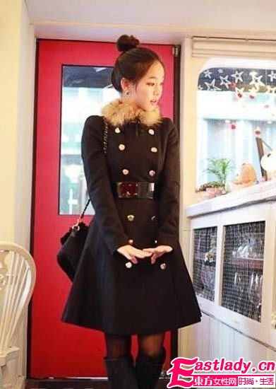收腰长款外套 保暖不失婀娜曲线