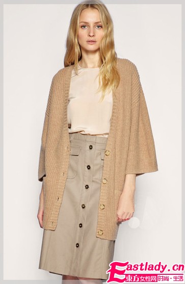 温暖柔美长毛衣 寒冬美丽不冻人