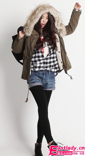 格纹内搭时尚升级 精彩上身效果