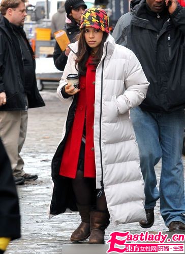 明星保暖有绝招 羽绒服保暖最给力