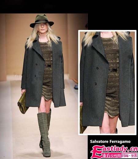 年末针织裙加条小腰带秀出好身材