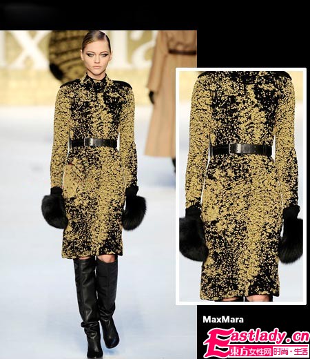 年末针织裙加条小腰带秀出好身材