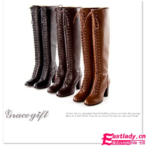 寒冬秀出名媛范 必备过膝长靴显美腿