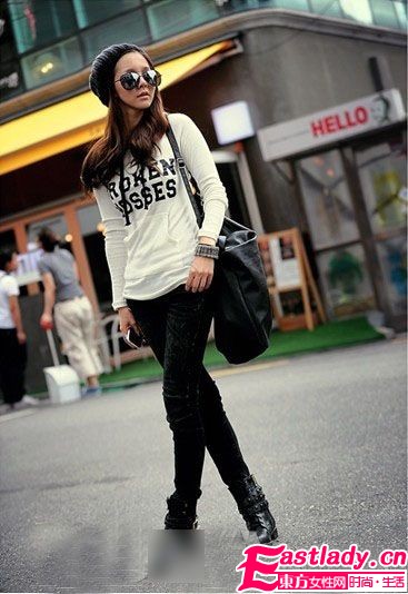 美式休闲潮 窄脚裤穿出时尚欧美味