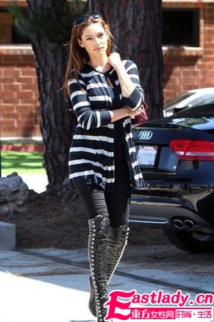 多风格长靴受热宠 欧美女星搭配秀