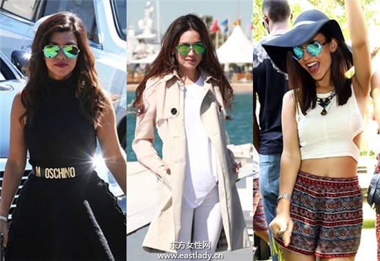 镜面水银墨镜戴出时尚女星范