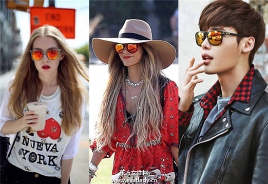 镜面水银墨镜戴出时尚女星范