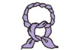 丝巾的麻花结系法图解