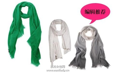 春日的丝巾装点出时尚的元素和春天的气息