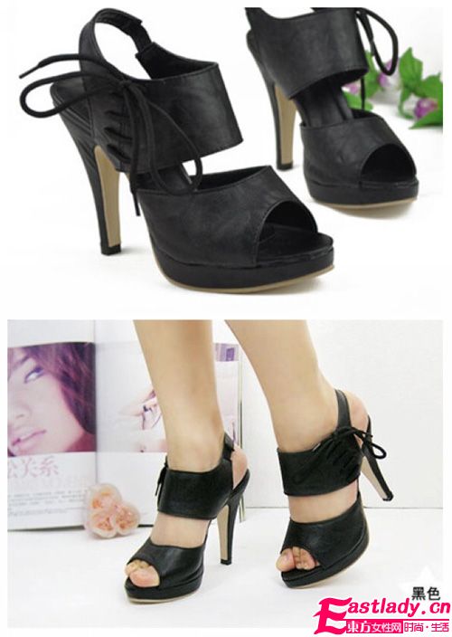 鱼嘴时尚防水台性感高跟鞋 女人走出高贵的步伐