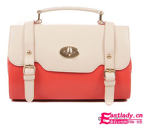 韩版夏季手提撞色包 时尚达人首选包包