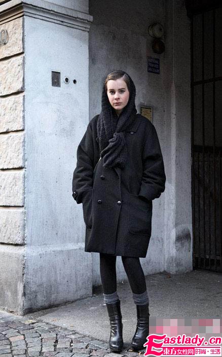 围巾变头巾玩出异域风情