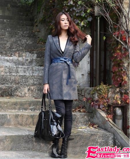 秋冬S身材不是梦 小腰带外搭秀蛮腰