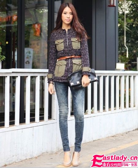 秋冬S身材不是梦 小腰带外搭秀蛮腰