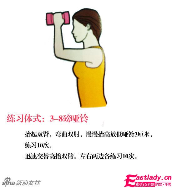 甩掉手臂赘肉 每天只需6分钟