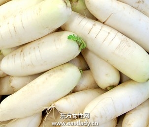白萝卜含芥子油具有瘦腿功效