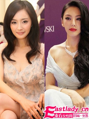 张雨绮杨幂 胸部变化大PK