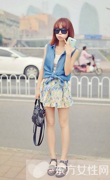 矮个子女生夏天穿衣打扮美搭 显高没商量