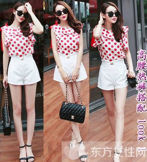 夏季高腰短裤怎么搭配 这么穿矮个也能显得很高挑
