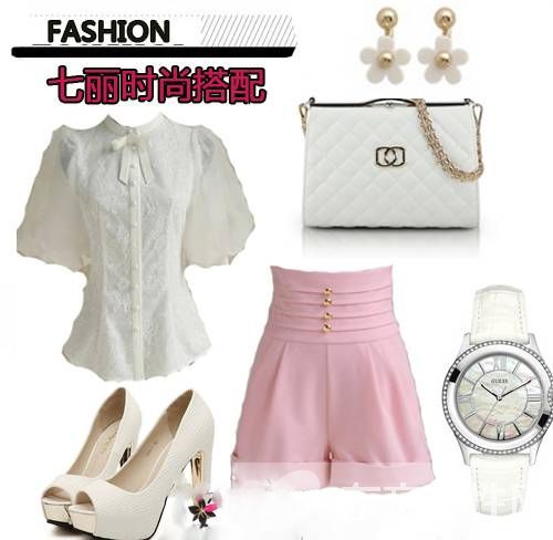 夏季高腰短裤怎么搭配 这么穿矮个也能显得很高挑