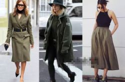 军绿色外套搭配图片推荐 欧美街头最常见穿搭法