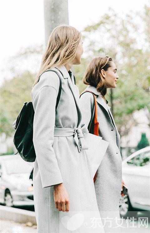 灰色大衣时尚搭配 时髦感不只一点点