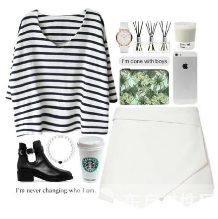 黑白条纹时尚搭 教你玩转学院风