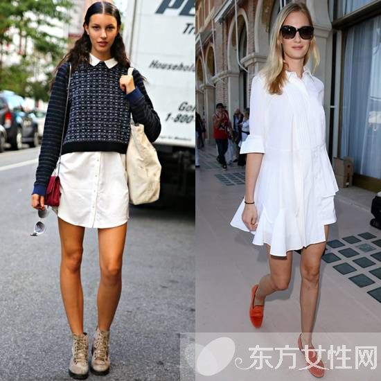 女士白衬衣的穿法推荐 欧美街头最常见的穿搭法