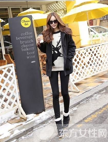 深色系毛呢大衣穿搭经 时尚造型随便凹