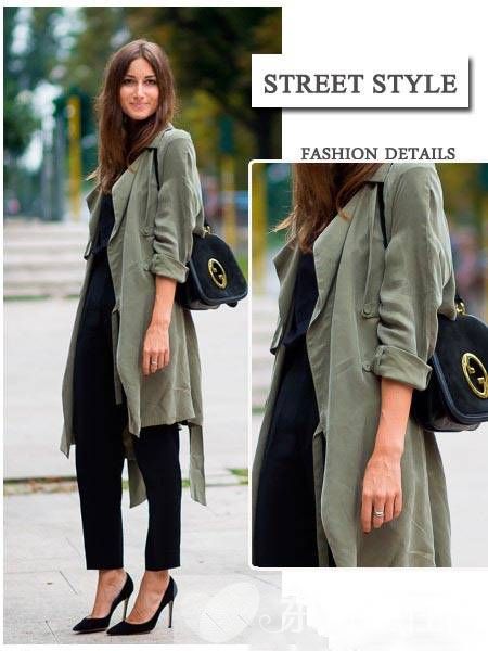 风衣外套怎么穿最好看 欧美街头最常见的潮流穿法