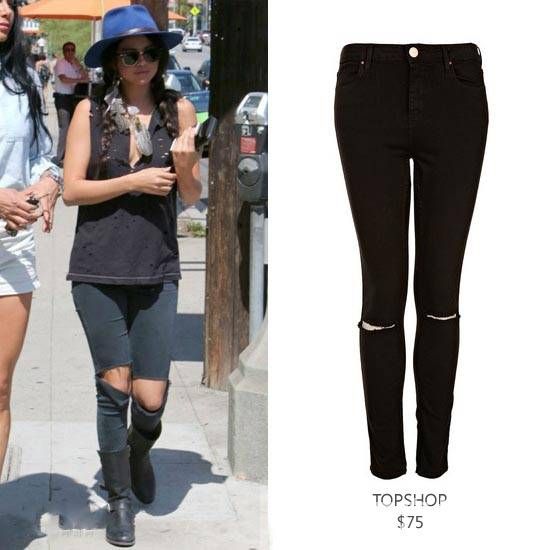 破洞牛仔裤怎么搭配 明星们都是这么穿的哦