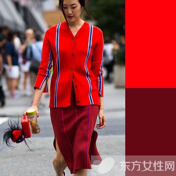喜庆的红色 要怎么穿才显得不俗套