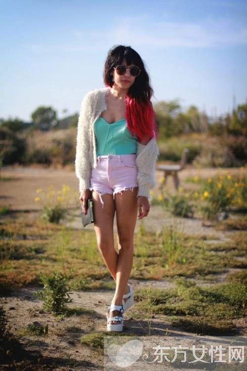 冰淇淋色系欧美风时尚搭配 让人想不回头都不行