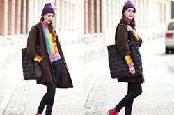 秋冬季欧美时尚混搭个性装扮 这种穿法想不潮都不行