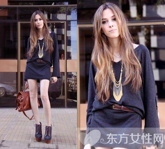 罗马高跟鞋搭配连衣裙 给你眼前一亮的感觉