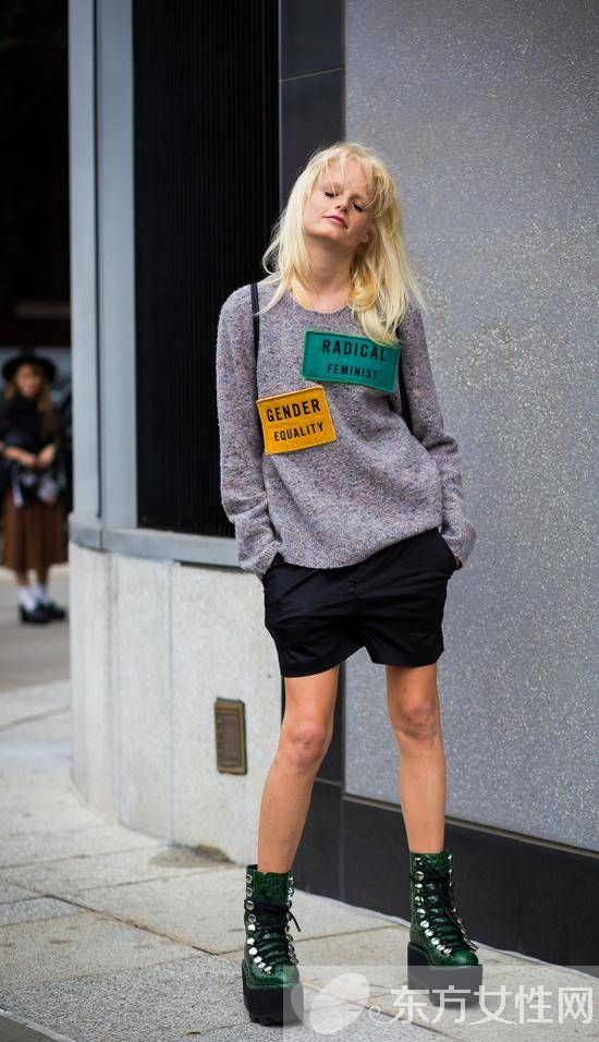 这个春天 少哪件单品都不能少圆领针织衫