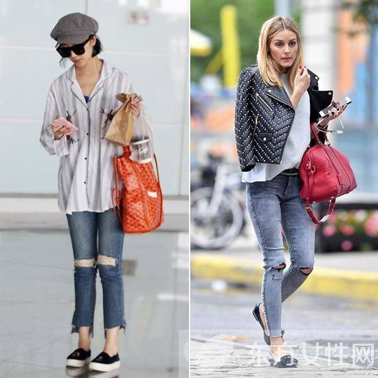 三招教你如何将破洞牛仔裤穿得更时髦